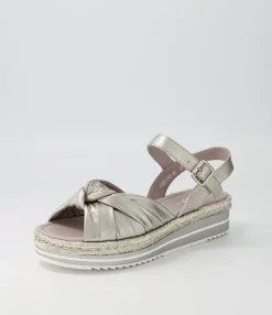 Hot Adeline Argento Rope Leather Sandals Women Sandals