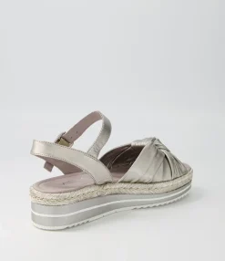 Hot Adeline Argento Rope Leather Sandals Women Sandals