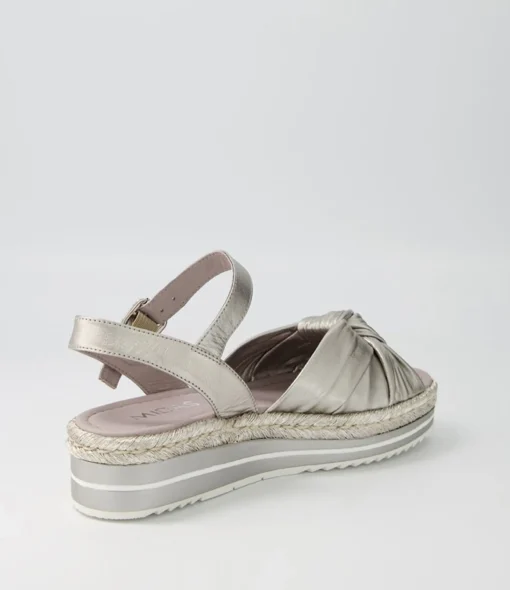 Hot Adeline Argento Rope Leather Sandals Women Sandals