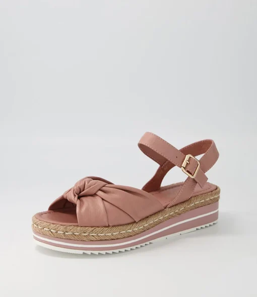 Cheap Adeline Mushroom Leather Sandals Women Sandals