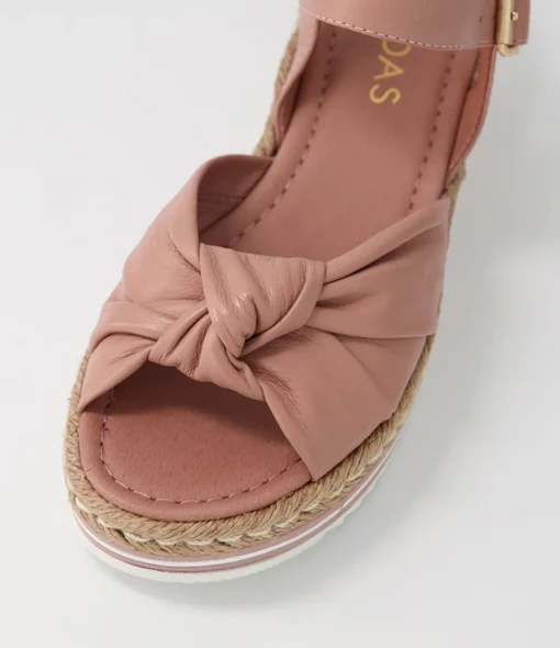 Cheap Adeline Mushroom Leather Sandals Women Sandals