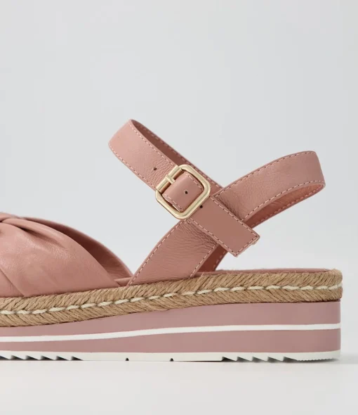 Cheap Adeline Mushroom Leather Sandals Women Sandals