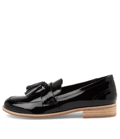 Clearance Adream Black Patent Leather Loafers Women Loafers