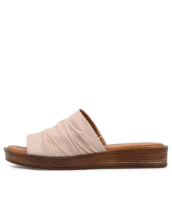 Store Alio Blush Leather Slides Women Flats