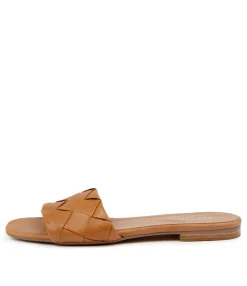 Store Allday Dk Tan Leather Women Flats