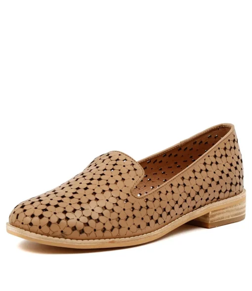 Online Analise Latte Leather Women Loafers