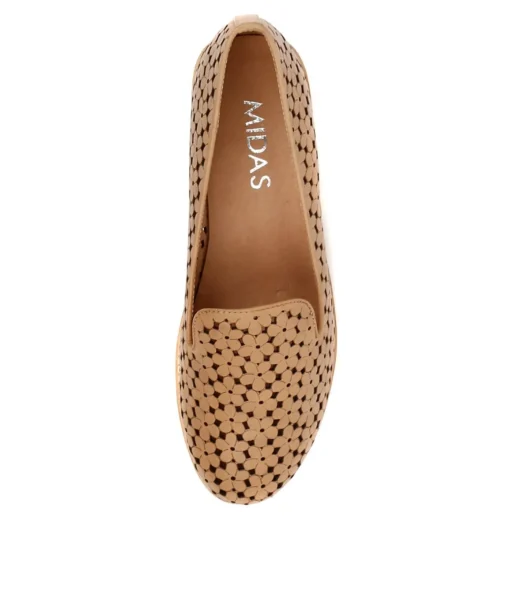Online Analise Latte Leather Women Loafers