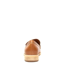 Online Aqueen Tan Leather Women Loafers
