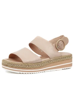 New Athens Nude Leather Women Espadrilles
