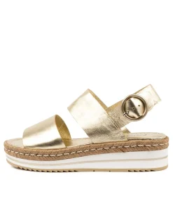 Online Athens Pale Gold Leather Women Espadrilles