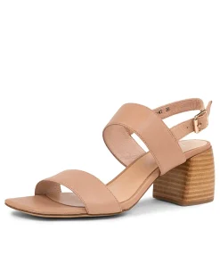 Hot Bellar Latte Leather Women Heels