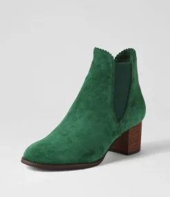 Fashion Belle New Emerald Choc Suede Chelsea Boots Women Ankle Boots