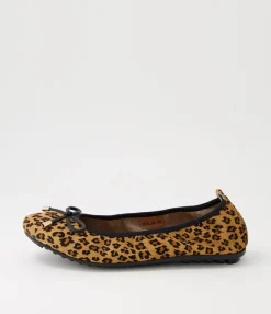 Cheap Berlin Leopard Pony Ballet Flats Women Flats