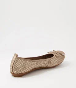 Cheap Berlin Platino Cut Leather Ballet Flats Women Flats