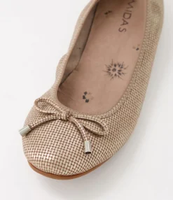 Cheap Berlin Platino Cut Leather Ballet Flats Women Flats