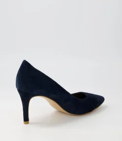 Best Berri Navy Suede Pump Heels Women Heels