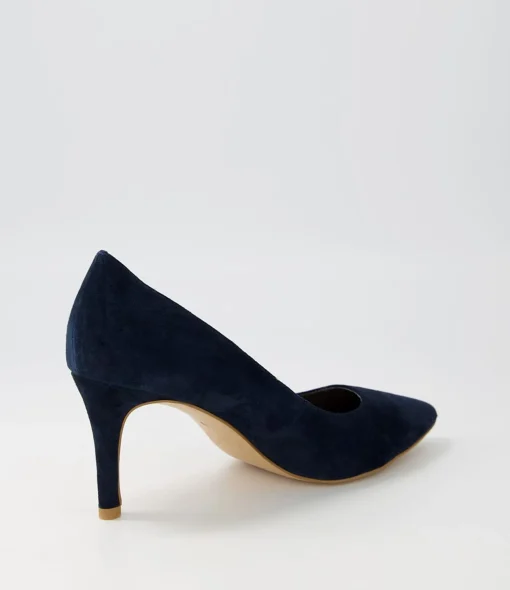 Best Berri Navy Suede Pump Heels Women Heels