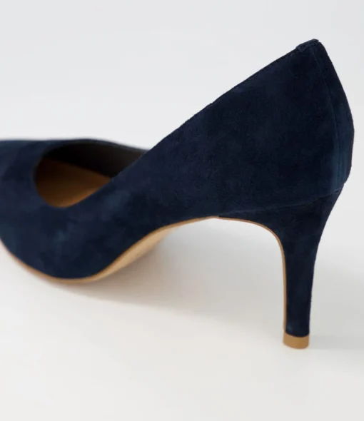 Best Berri Navy Suede Pump Heels Women Heels