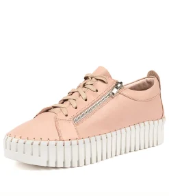 Sale Braelyn Rose Leather Women Sneakers