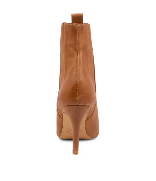 Store Briann Tan Leather Ankle Boots Women Ankle Boots