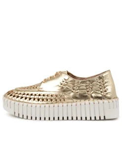 Sale Brodi Pale Gold-White Women Sneakers