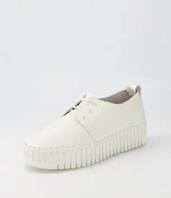 Outlet Busto Off White Ivory Patent Leather Sneakers Women Sneakers