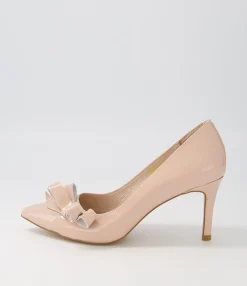Flash Sale Bycie Nude Patent Leather Pump Heels Women Heels