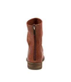 Cheap Cabo Cognac Leather Women Ankle Boots