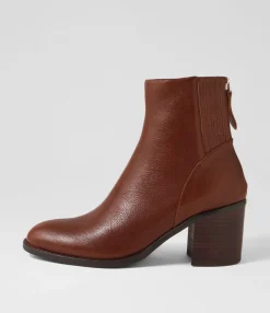 Shop Calsi Dark Brown Leather Ankle Boots Women Ankle Boots