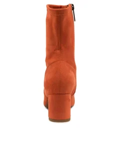 Sale Carrie Burnt Orange Women Ankle Boots