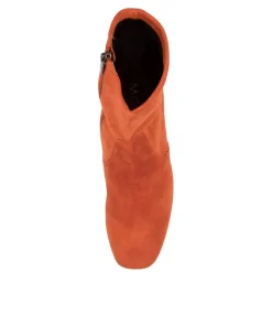 Sale Carrie Burnt Orange Women Ankle Boots