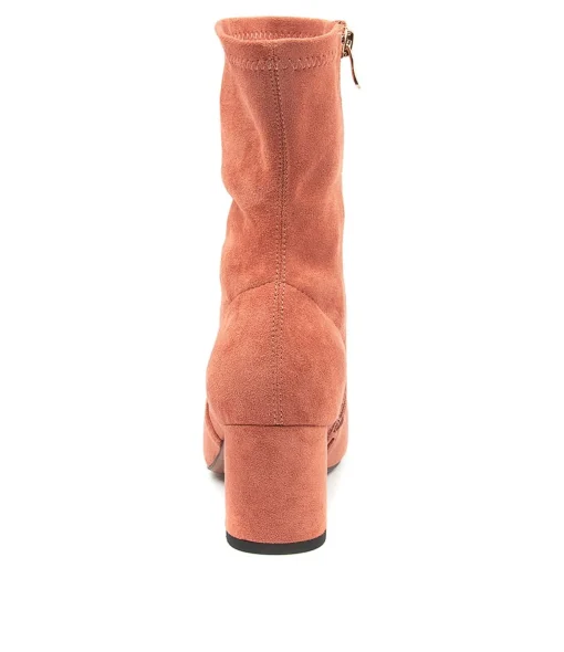New Carrie Earth Microsuede Women Ankle Boots