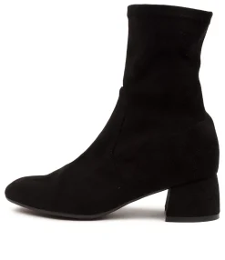 Best Sale Checker Black Micro Women Boots