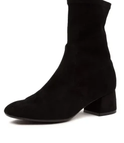 Best Sale Checker Black Micro Women Boots