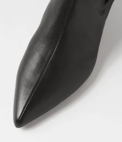 Online Cleris Black Leather Ankle Boots Women Ankle Boots