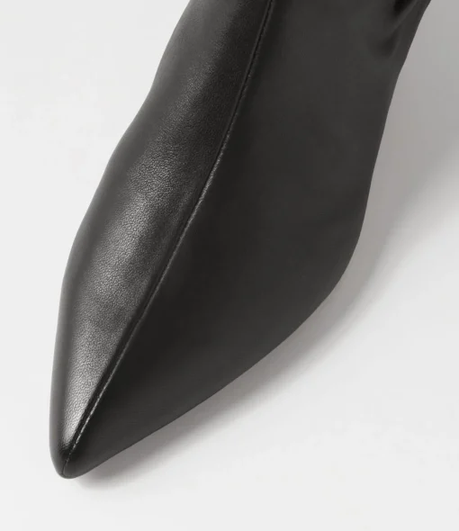 Online Cleris Black Leather Ankle Boots Women Ankle Boots
