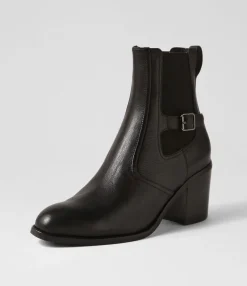 Online Cloi Black Leather Chelsea Boots Women Ankle Boots
