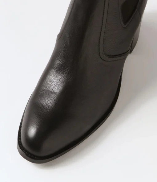 Online Cloi Black Leather Chelsea Boots Women Ankle Boots