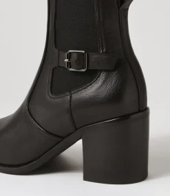 Online Cloi Black Leather Chelsea Boots Women Ankle Boots