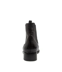 Online Clova Black Leather Women Ankle Boots