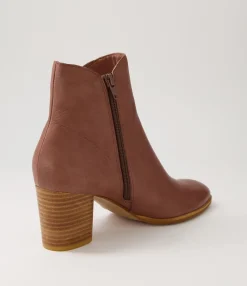 Online Darcey Rosewood Leather Ankle Boots Nh Women Ankle Boots