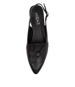 Cheap Dido Black Leather Women Loafers