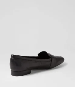 New Dorees Black Leather Loafers Women Loafers