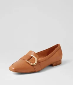 New Dorees Dark Tan Leather Loafers Women Loafers