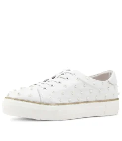 Shop Faith White Leather Sneakers Women Sneakers