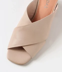 Shop Fanter Cafe Leather Sandals Women Slides