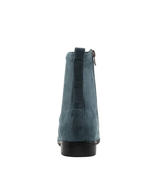 Best Fillis Dk Denim Stretch Microsuede Ankle Boots Women Ankle Boots