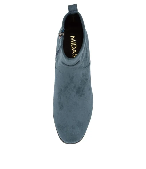 Best Fillis Dk Denim Stretch Microsuede Ankle Boots Women Ankle Boots