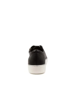 Clearance Flounce Black-White Sole Women Sneakers