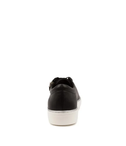 Clearance Flounce Black-White Sole Women Sneakers